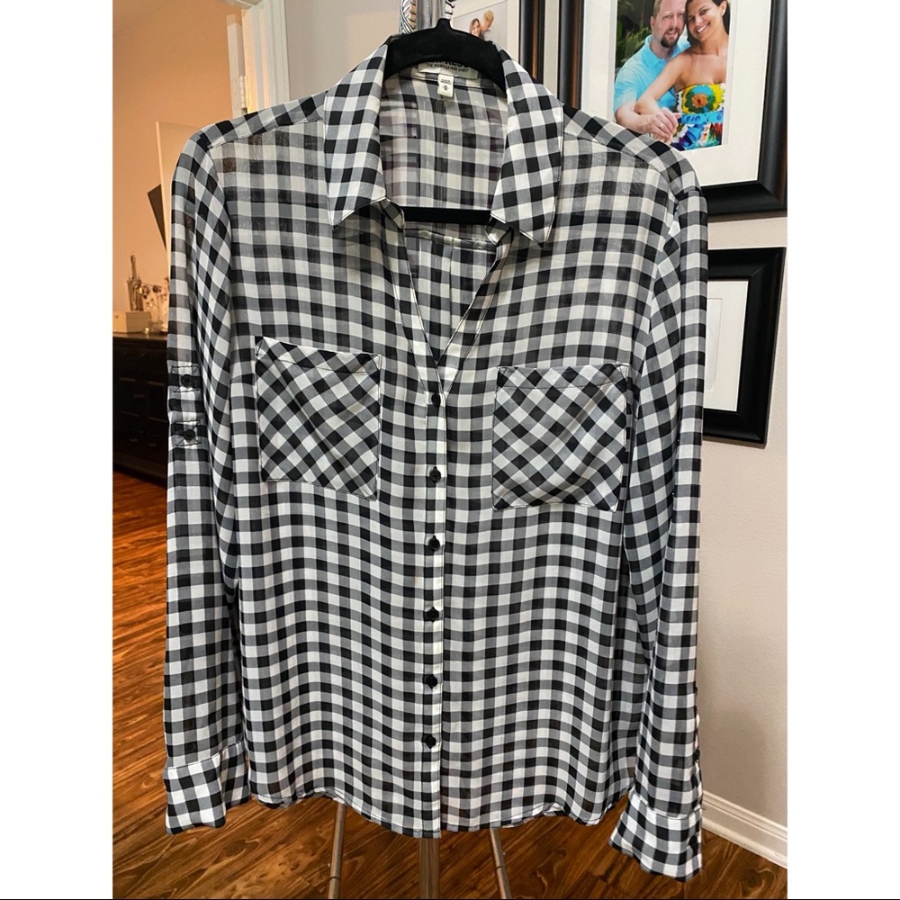 Express Portofino Shirt Buffalo Plaid